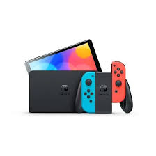 U-Console Nintendo Switch Oled (White Joy-Con,Neon Red & Blu)