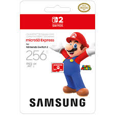 Card Micro SDXC Samsung 256GB For Nintendo Switch 2