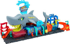 Playset Hot Wheels City Ultra Shark Car Wash - Albagame