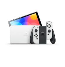U-Console Nintendo Switch Oled (White Joy-Con,Neon Red & Blu)