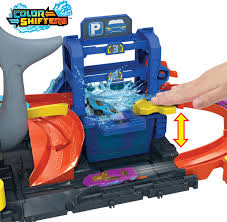Playset Hot Wheels City Ultra Shark Car Wash - Albagame