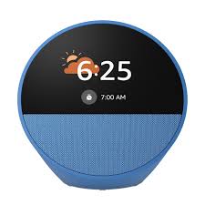 Smart Speaker Amazon Echo Spot (Latest Model) , Alexa , Built in Display Touchscreen , Speaker , WiFi Bluetooth , Ocean Blue , B0C2RSJHS6 - Albagame