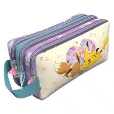Triple Pencil Case Pokémon Flower Collection - Albagame