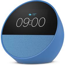 Smart Speaker Amazon Echo Spot (Latest Model) , Alexa , Built in Display Touchscreen , Speaker , WiFi Bluetooth , Ocean Blue , B0C2RSJHS6 - Albagame