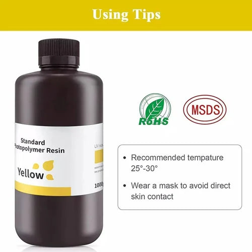 Resin Elegoo Standard Yellow 1Kg - Albagame