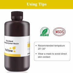 Resin Elegoo Standard Yellow 1Kg - Albagame