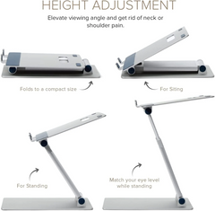 Cooling Notebook POUT Eyes3 Lift stand , HAS (Height adjustable stand) , Aluminium - Albagame