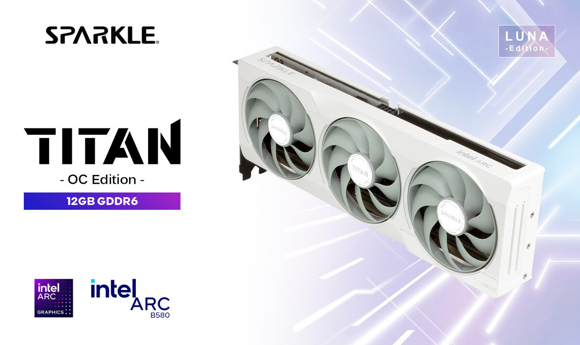 GPU Sparkle Titan Luna OC  Intel Arc B580 12GB - Albagame
