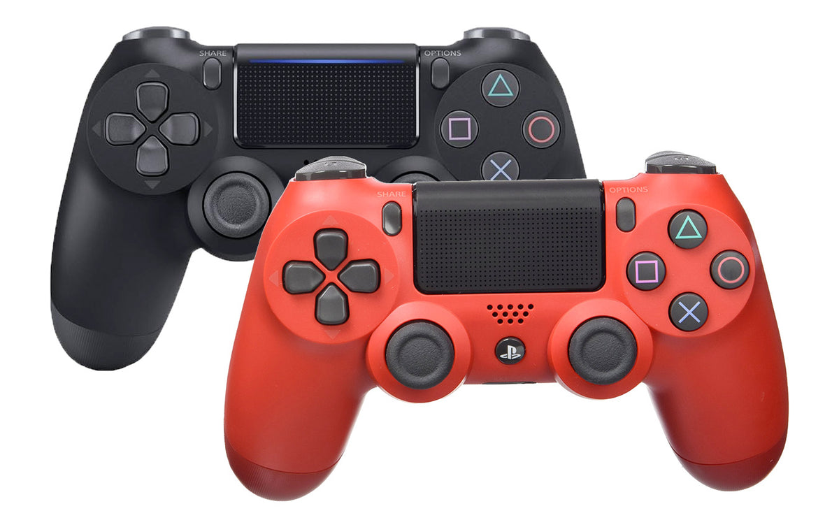 Bundle Controller PS4 Sony Dualshock Black + Magma Red - Albagame