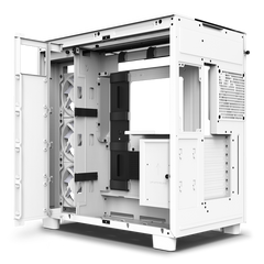 Case NZXT H9 Elite , ATX , Columnless , 3x F Series 120mm RGB Fans Included , up to 360mm Radiator support , White , CM-H91EW-01 - Albagame