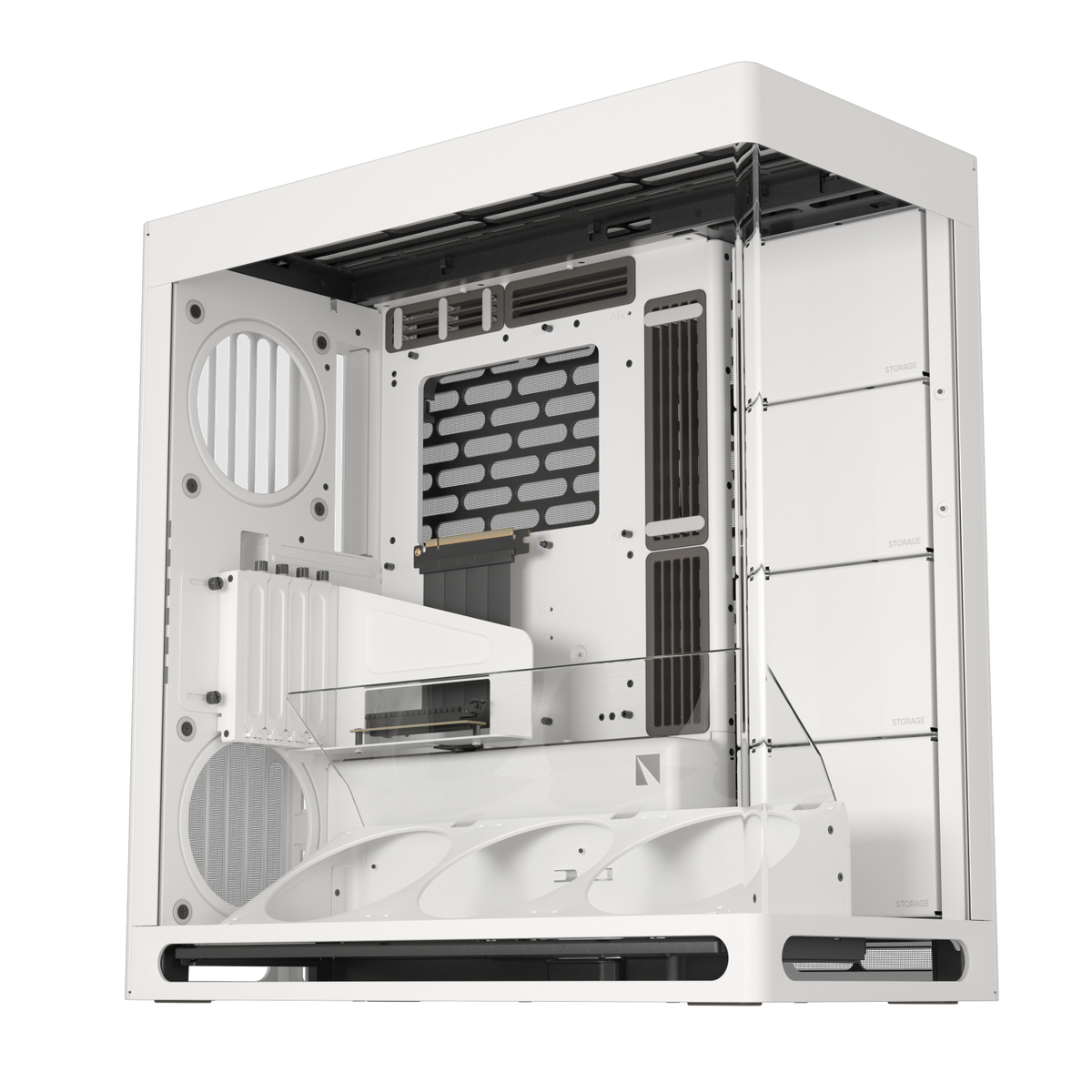 Case HAVN HS 420  vertical GPU  White - Albagame