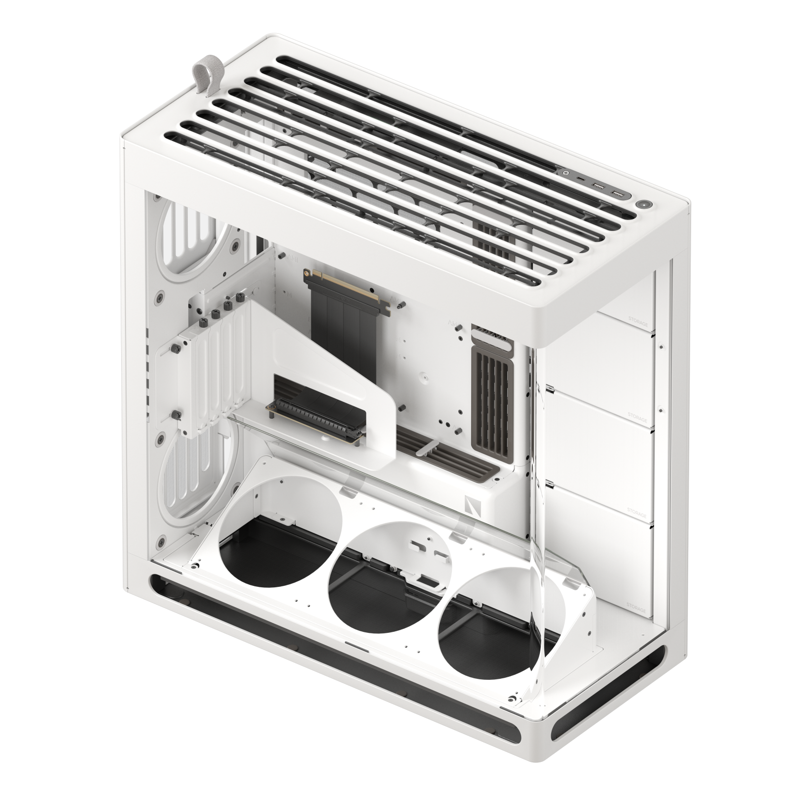 Case HAVN HS 420  vertical GPU  White - Albagame