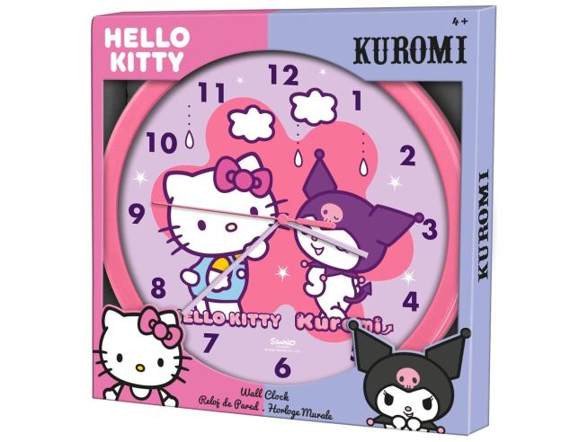 Wall Clock Hello Kitty & Kuromi