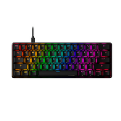 Keyboard HyperX Alloy Origins 60 , RGB and 5 brightness levels , Mechanical Gaming HX Red Keys Linear , 100% anti-ghosting , US Layout , Black , 4P5N4AA - Albagame