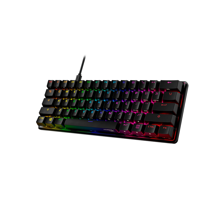Keyboard HyperX Alloy Origins 60 , RGB and 5 brightness levels , Mechanical Gaming HX Red Keys Linear , 100% anti-ghosting , US Layout , Black , 4P5N4AA - Albagame