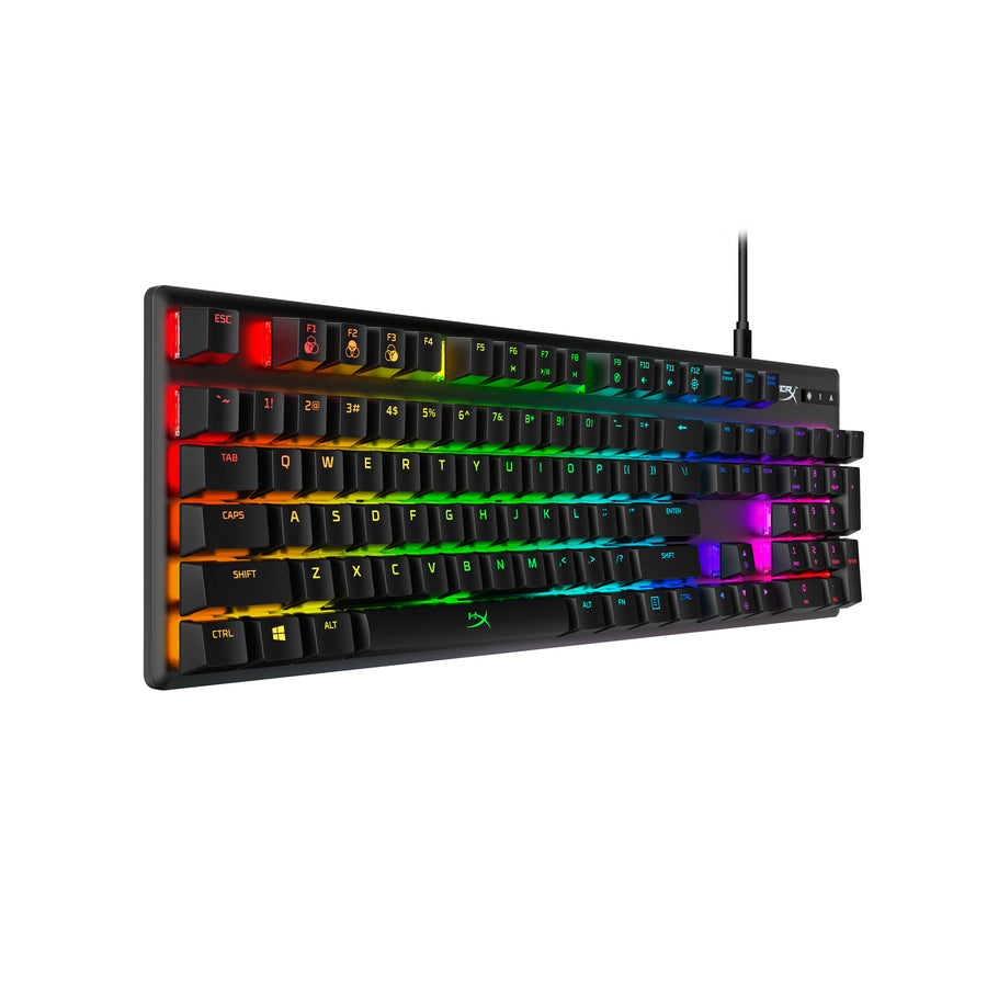Keyboard HyperX Alloy Origins , RGB and 5 brightness levels , Mechanical Gaming HX Red Keys Linear , 100% anti-ghosting , US Layout , Black , 4P4F6AA - Albagame