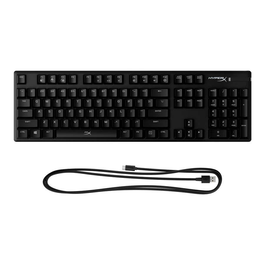 Keyboard HyperX Alloy Origins , RGB and 5 brightness levels , Mechanical Gaming HX Red Keys Linear , 100% anti-ghosting , US Layout , Black , 4P4F6AA - Albagame