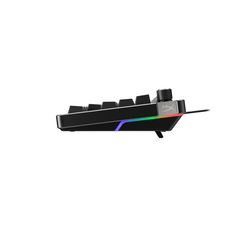 Keyboard HyperX Alloy Rise 75 , RGB and 5 brightness levels , Mechanical Gaming HX Red Keys Linear , 100% anti-ghosting , Detachable USB-C Cable , US Layout , Black , 7G7A4AA - Albagame