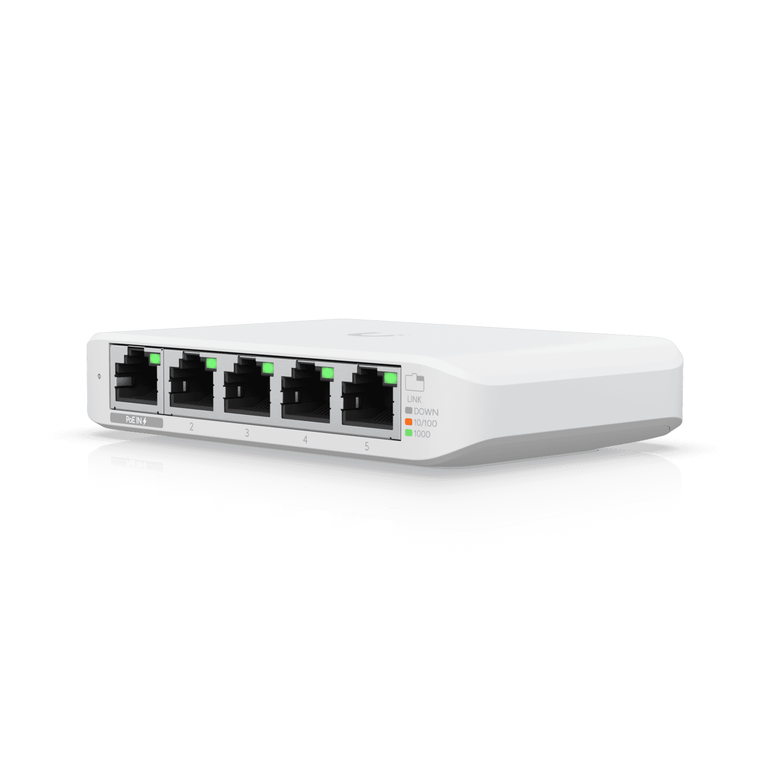 Switch 5 Ports Ubiquiti UniFi USW Flex Mini , 5x Gigabit Ethernet RJ45 10/100/1000  1x PoE port  , Managed , USW-Flex-Mini - Albagame
