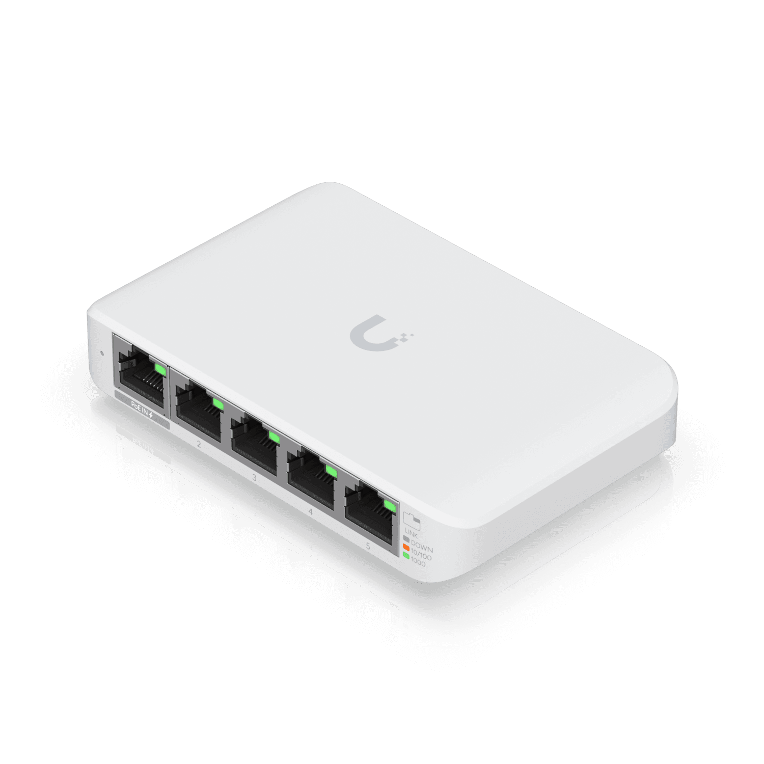 Switch 5 Ports Ubiquiti UniFi USW Flex Mini , 5x Gigabit Ethernet RJ45 10/100/1000  1x PoE port  , Managed , USW-Flex-Mini - Albagame
