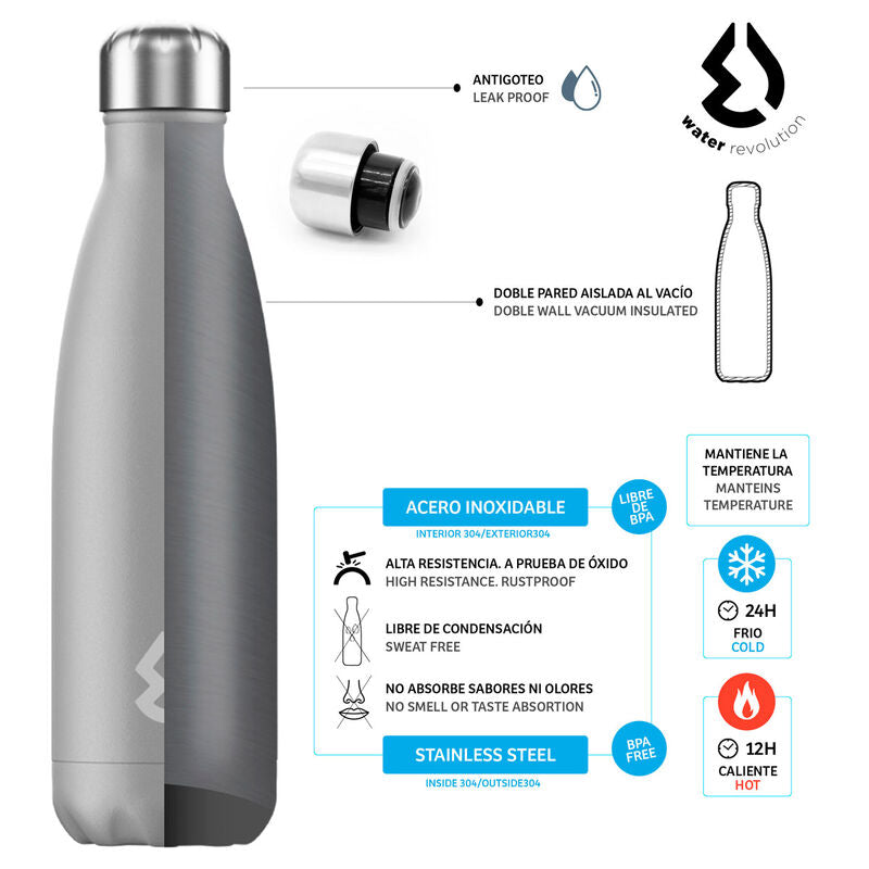 Bottle Water Revolution Grey 500ml