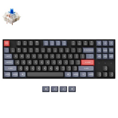 Keyboard Keychron K8 PRO , QMK/VIA Online Customization , Wireless + Bluetooth , Mechanical Keyboard with Blue Switch , Hot Swappable , US Layout , K8P-H2 - Albagame