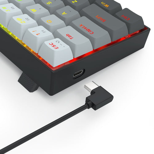 Keyboard Redragon Fizz K617 , RGB , 60% with 61 keys , Magnetic Hall Effect switches with Polling rate of 8k Hz , Wired , Black , K617-Hall