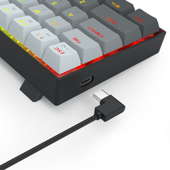 Keyboard Redragon Fizz K617 , RGB , 60% with 61 keys , Magnetic Hall Effect switches with Polling rate of 8k Hz , Wired , Black , K617-Hall