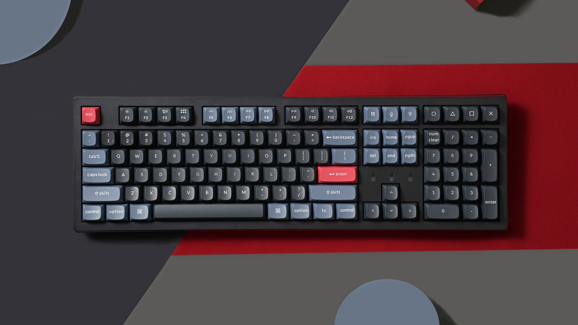 Keyboard Keychron K10 Pro K10P-H1 , QMK/VIA Wireless/Bluetooth Mechanical Keyboard , Red Switch (Hot-Swappable) , 100% , US Layout , Black , K10P-H1 - Albagame