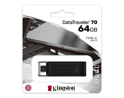 USB-C Flash Drive 64GB Kingston DataTraveler 70 - Albagame
