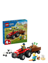 Lego City Red Farm Tractor with Trailer & Sheep 60461 - Albagame