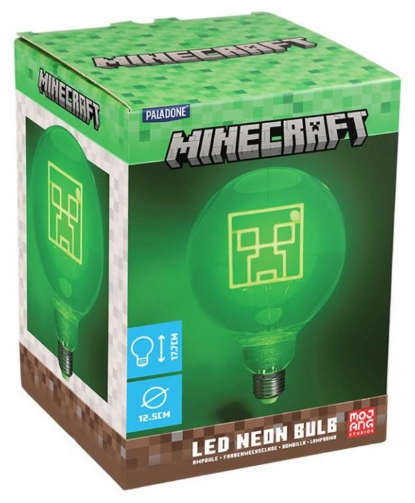 LED Light Neon Bulb Minecraft Creeper - Albagame