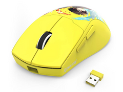 Mouse Redragon K1NG MAX AKG , 1K Hz , 26K DPI , 57Gram UltraLight , Wireless/Bluetooth/Wired , Yellow , M918-MAX-1K