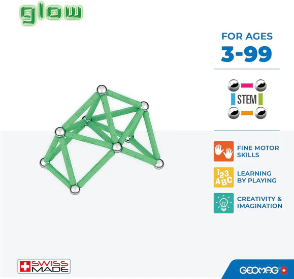 Magnetic Geometry Geomag Glow 42pcs - Albagame