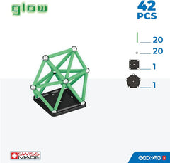 Magnetic Geometry Geomag Glow 42pcs - Albagame