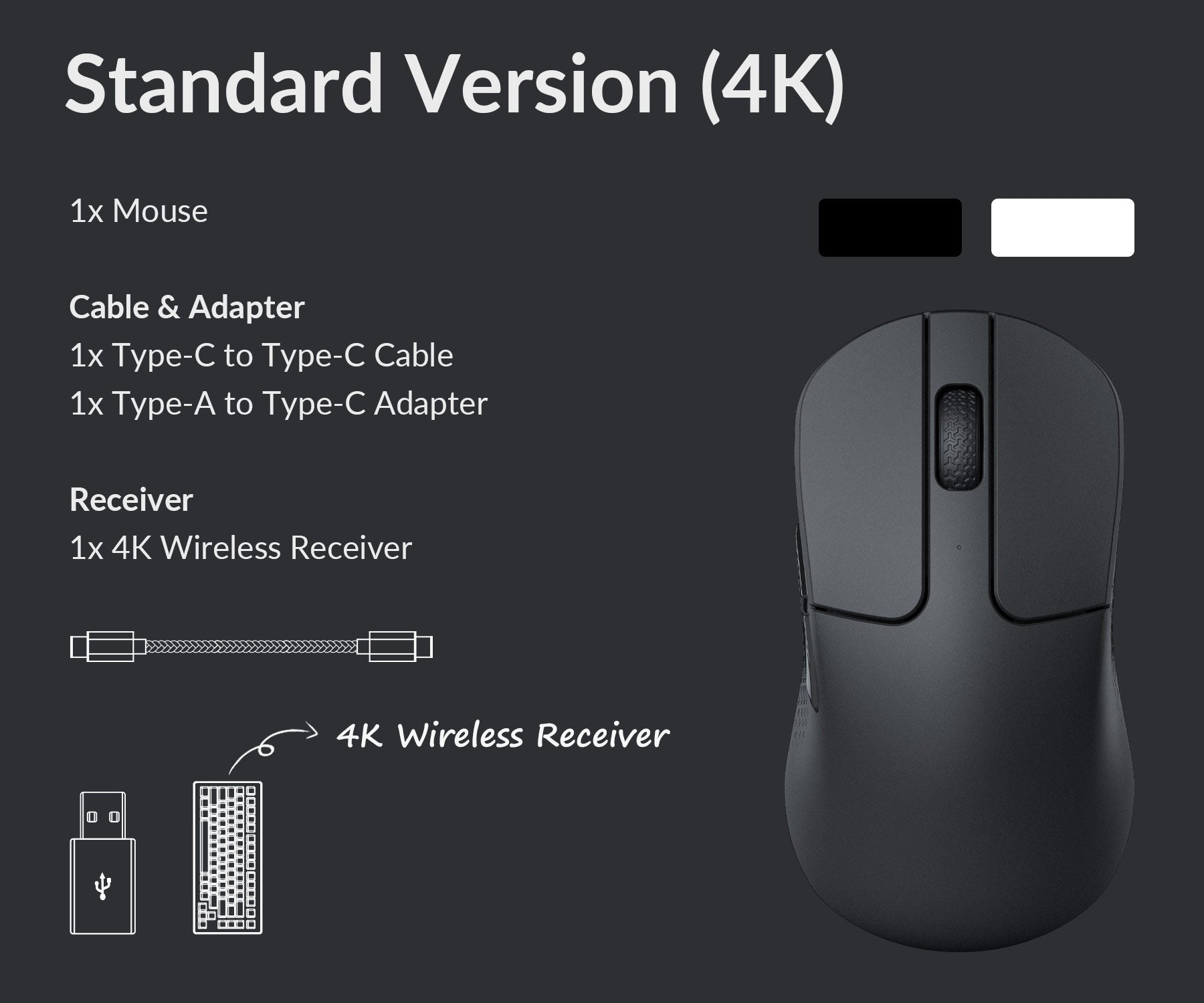 Mouse Keychron M3 Mini  Wireless/Bluetooth , RGB , 26K DPI 1K Hz , Black , M3M-A1 - Albagame