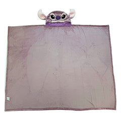 Blanket Disney Stitch Angel With Hood Coral - Albagame