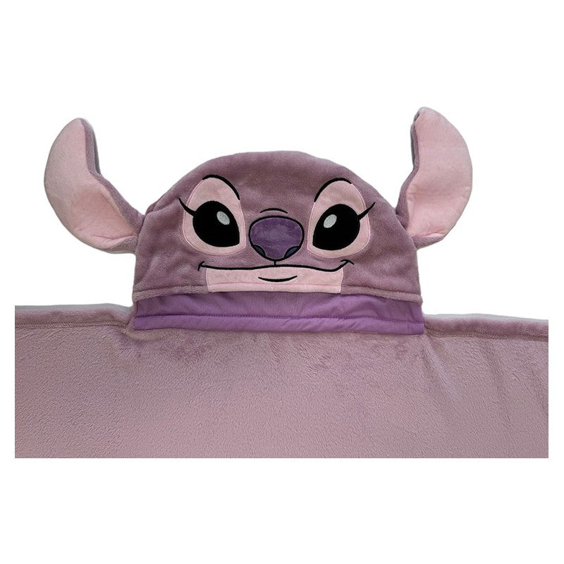 Blanket Disney Stitch Angel With Hood Coral - Albagame