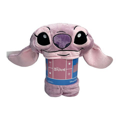 Blanket Disney Stitch Angel With Hood Coral - Albagame