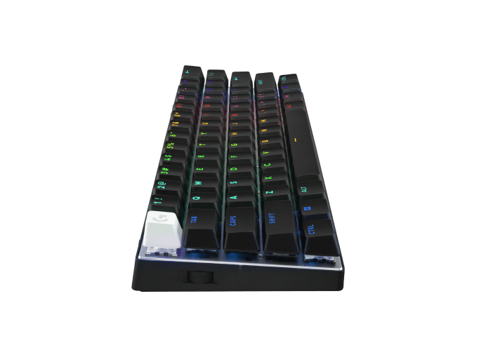 Keyboard Logitech PRO X 60 , LIGHTSYNC RGB , LIGHTSPEED Wireless or Bluetooth or USB wired connection , Mechanical Optical Switches Tactile , US Layout , Black , 920-011911 - Albagame