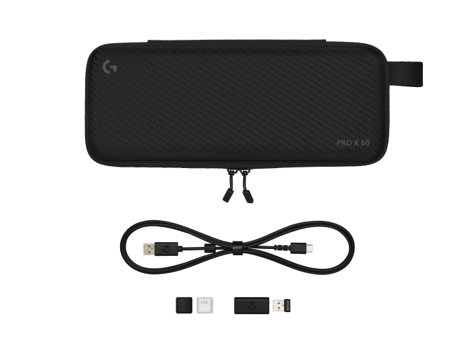 Keyboard Logitech PRO X 60 , LIGHTSYNC RGB , LIGHTSPEED Wireless or Bluetooth or USB wired connection , Mechanical Optical Switches Tactile , US Layout , Black , 920-011911 - Albagame