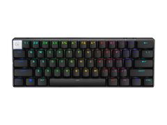 Keyboard Logitech PRO X 60 , LIGHTSYNC RGB , LIGHTSPEED Wireless or Bluetooth or USB wired connection , Mechanical Optical Switches Tactile , US Layout , Black , 920-011911 - Albagame