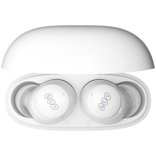 Earbuds QCY HT07 ArcBuds TWS , 6 microphone , ANC & PNC , Battery 32 hours , White - Albagame