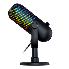Microphone Razer SEIREN V3 CHROMA RGB , USB Condenser Microphone , Gain Limiter , Build-in Shock Absorb , Black , RZ19-05060100-R3M1 - Albagame