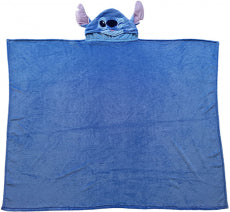Blanket Disney Stitch Angel With Hood Blue - Albagame