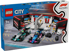 Lego City Formula 1 Garage & Mercedes-AMG and Alpine Race Cars 60444 - Albagame