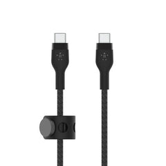 Cable USB-C  Belkin BoostCharge PRO Flex , USB-C to USB-C up to 60W , Braided , 1m , Braided Black , CAB011BT1MBK - Albagame