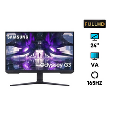 Monitor 24" Samsung Odyssey G3A FHD 1920x1080p 165Hz 1ms VA 250n - Albagame