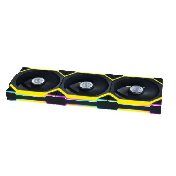 Fan Pack of 3  Lian LI UniFan SL Wireless ARGB Reverse , 3x 120mm Fan , with Controller , from 400 to 2,000 RPM Adjustable , Airflow 108.8 m3/h , Black , G99.12RSL1W3B.00 - Albagame