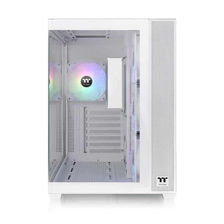 Case Thermaltake View 380 TG ARGB , ATX , supported up to 360mm Radiator , Snow White , CA-1Z2-00M6WN-00